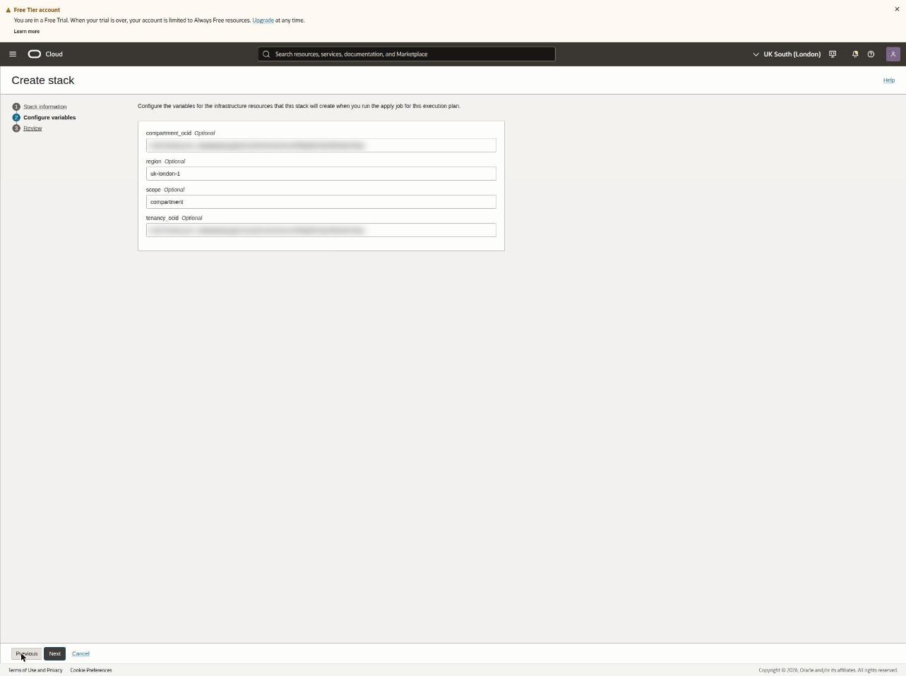 Step 5: Confirm the variables